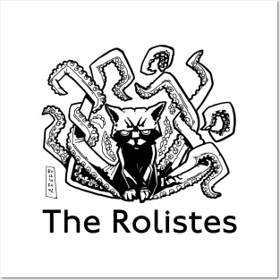 The Rolistes Podcast (Cathulhu B&W) Posters and Art